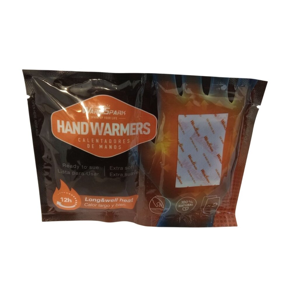 Warmspark Hand Warmers Long And Well Heat 12 Hour 100% Natural Pack Of 2